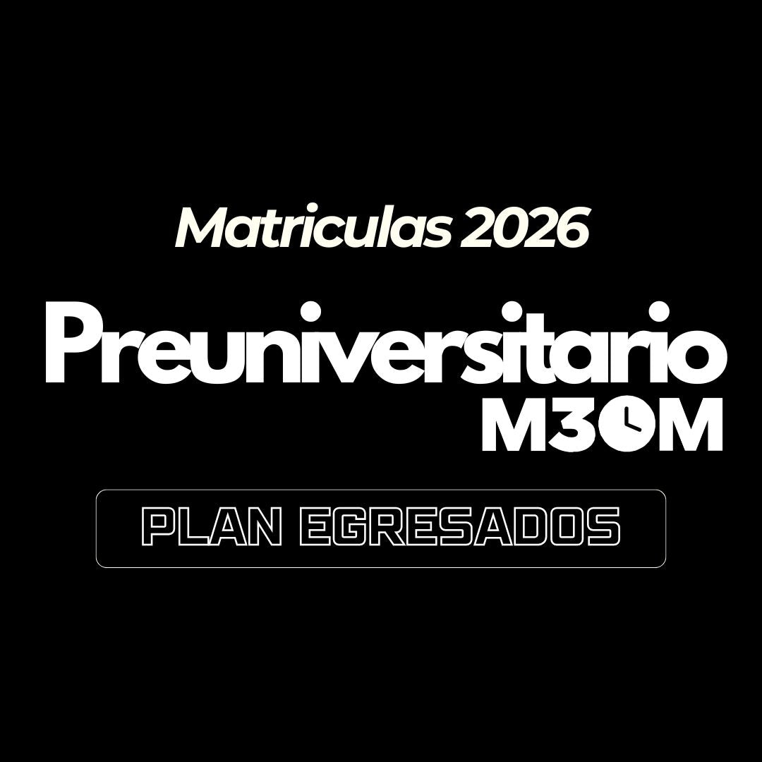 Preu M30M 2026 Egresados